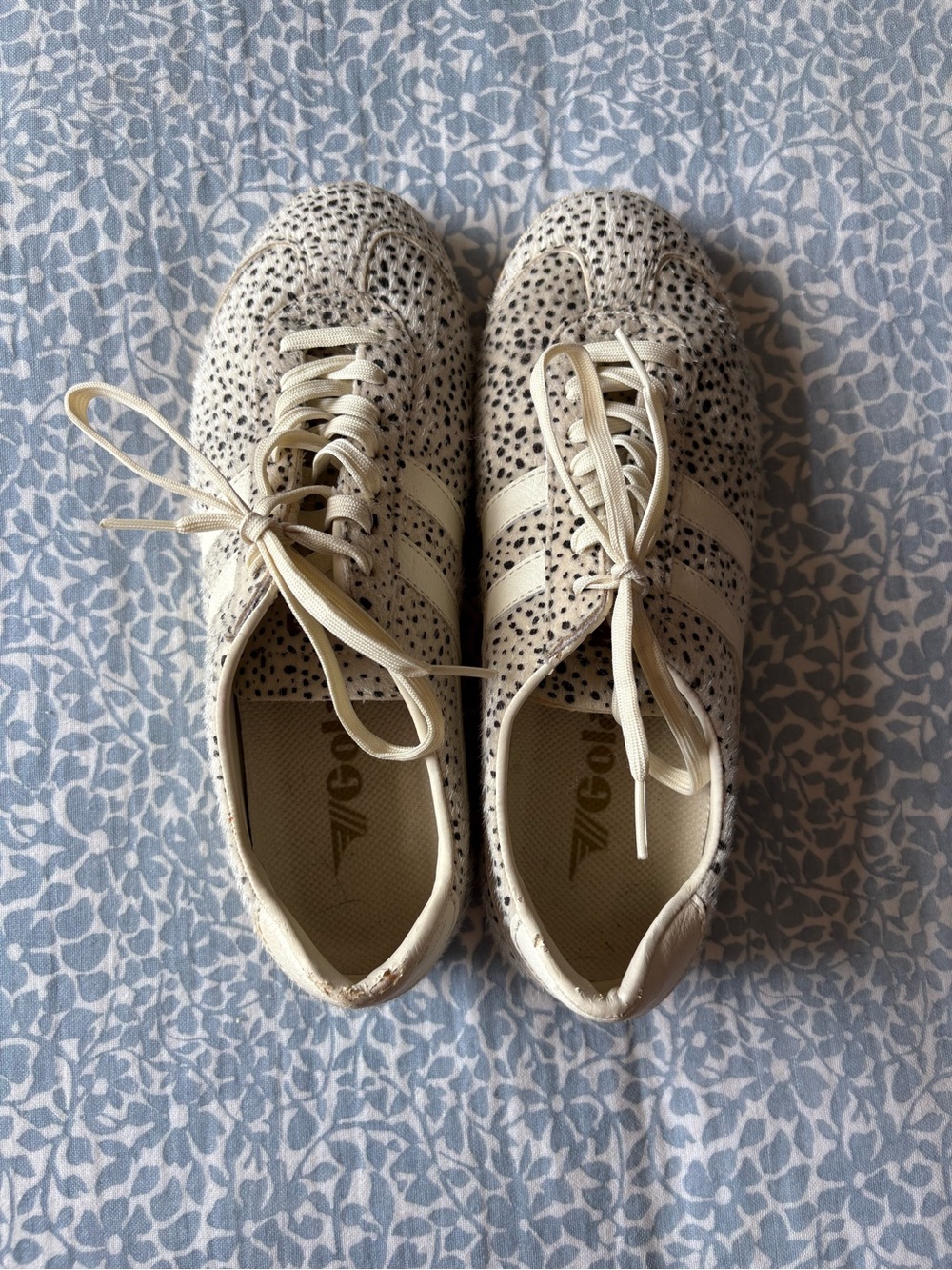 Gola Cream Speckled Women's Lace-Up Sneakers